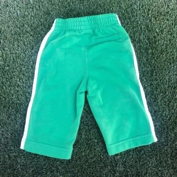 Baby Gap Retro Bear Logo Green White Elastic Waist Sweatpants 3-6 Months - Picture 3 of 3